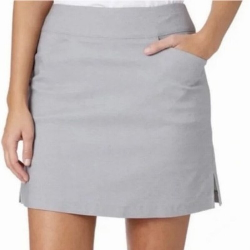 Lady Hagen Tummy Control Golf Tennis Skirt Heather Gray Size Large NWOT